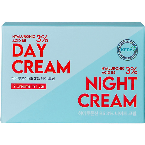 SHINCOS.LAB Дневной и ночной кремы с гиалуроновой кислотой и пантенолом Hyaluronic Acid B5 3% Day And Night Creams 100 #1