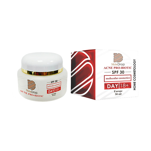 SKINDROP Дневной крем для лица обновляющий  Acne Pro-Biotic SPF 30 50 #1