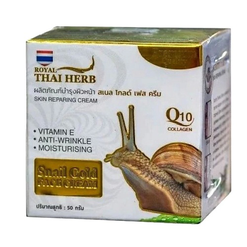 THAI HERB Антивозрастной тайский крем с муцином улитки, золотом и витамином Е 50 #1