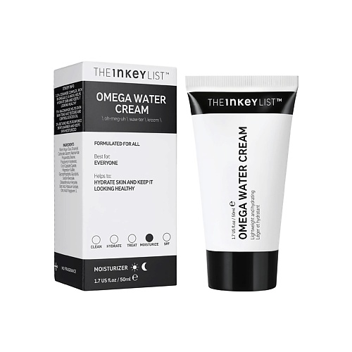 THE INKEY LIST Безмасляный увлажняющий крем Omega Water Cream для выравнивания тона и сияния кожи 50 #1