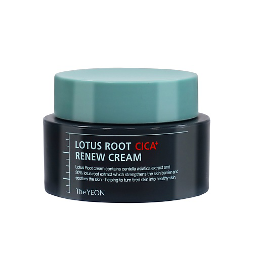 THE YEON Крем увлажняющий с экстрактом лотоса и центеллы – Lotus root cica+ renew cream 50 #1