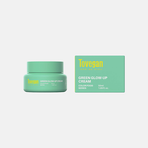 TOVEGAN Увлажняющий крем для лица Green Glow-up Cream 50 #1
