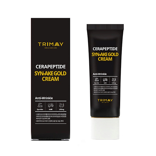 TRIMAY Омолаживающий крем с керамидами и змеиным пептидом Cerapeptide Syn-Ake Gold Cream 50 #1