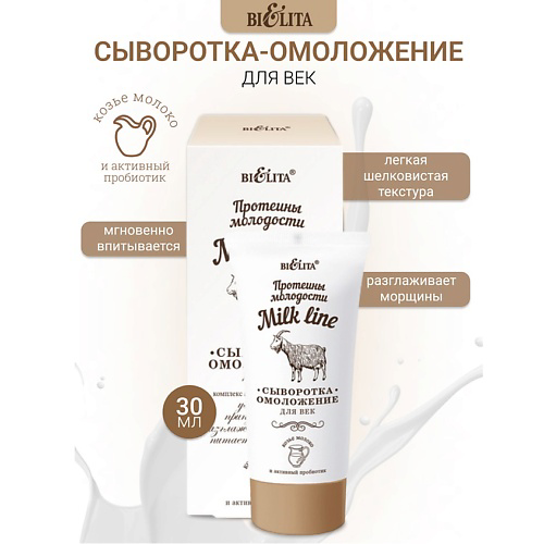 БЕЛИТА Сыворотка-омоложение для век Milk line Протеины молодости 30 #1