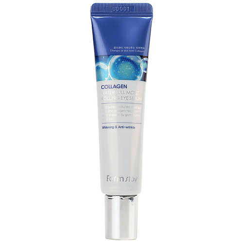 FARMSTAY Лифтинг-сыворотка для кожи вокруг глаз с коллагеном Water Full Moist Rolling Eye Serum 25 #1