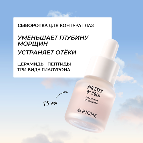 RICHE Омолаживающая антивозрастная сыворотка для контура глаз с пептидами и мышечным релаксантом 15 #1