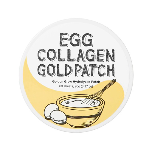 TOO COOL FOR SCHOOL Патчи гелевые для глаз с коллагеном и яичным экстрактом Egg Collagen #1