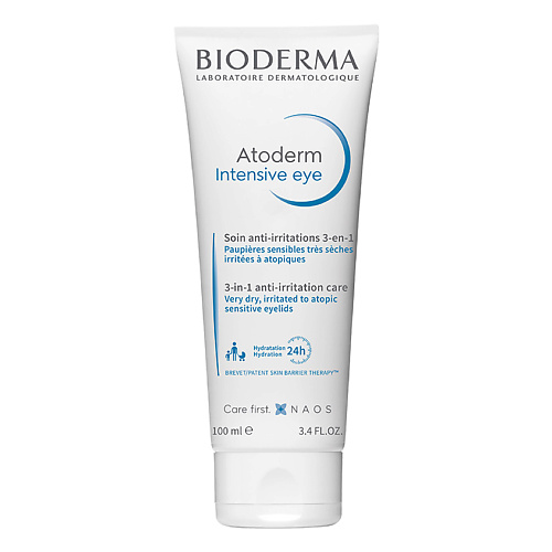 BIODERMA Интенсивный уход 3-в-1 для очищения и питания чувствительной кожи век Atoderm 100 #1