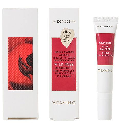 KORRES Крем для глаз против темных кругов Дикая роза Wild Rose Vitamin C Eye Cream 15 #1