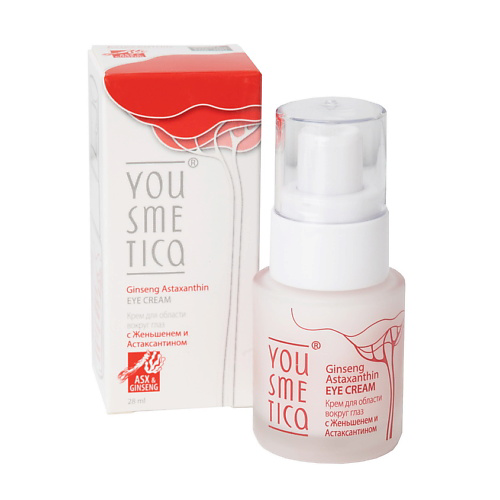YOUSMETICA Крем для области вокруг глаз с Женьшенем и Астаксантином Ginseng Astaxanthin Eye Cream 28 #1