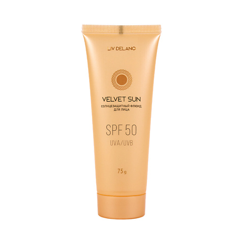 LIV DELANO Солнцезащитный флюид для лица SPF 50 VELVET SUN 75 #1
