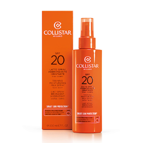COLLISTAR Молочко увлажняющее для загара для лица и тела SPF20 Tanning Moisturizing Nilk Spray 200 #1