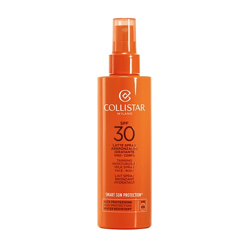 COLLISTAR Молочко увлажняющее для загара для лица и тела SPF30 Tanning Moisturizing Milk Spray Face Body 200 #1
