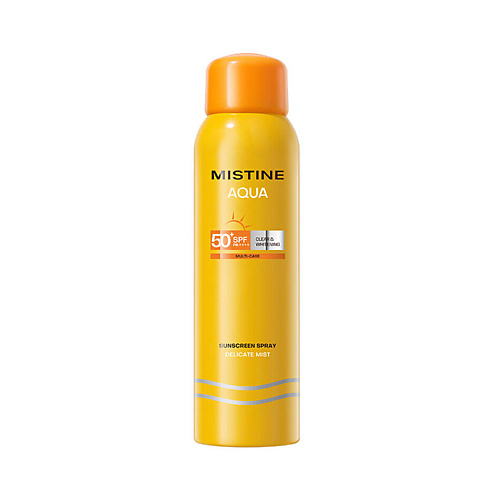 MISTINE Освежающий и успокаивающий солнцезащитный спрей AQUA SPF50+ 100 #1
