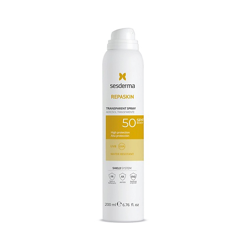 SESDERMA Спрей солнцезащитный прозрачный для тела аэрозоль Repaskin Transparent Spray SPF 50 200 #1