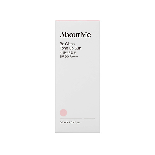 ABOUT ME Крем для лица солнцезащитный придающий сияние Be Clean Tone-Up Sun SPF50+ PA++++ 50 #1