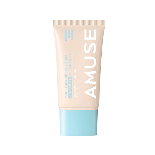 AMUSE Крем для лица солнцезащитный тонирующий SPF 50+ PA++++ Beige Tone-Up 365 Vegan Sunscreen 40 #1