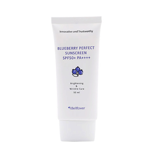 BELLFLOWER Крем для лица солнцезащитный с экстрактом черники Blueberry Perfect Sunscreen SPF 50+ PA++++ 50 #1