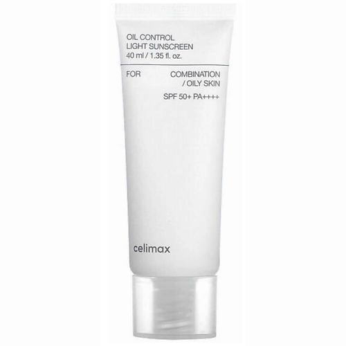 CELIMAX Себорегулирующий солнцезащитный крем Celimax Oil Control Light Sunscreen SPF50 40 #1