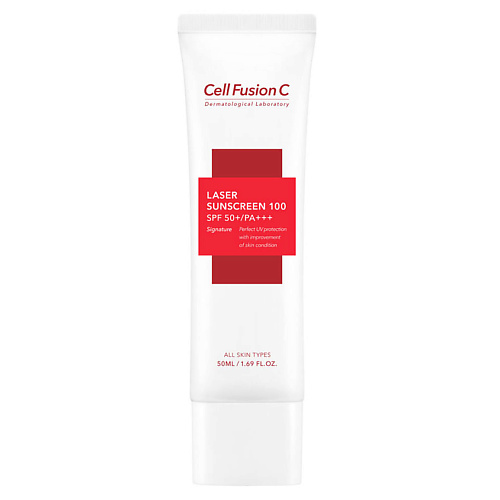 CELL FUSION C Крем солнцезащитный 100 SPF50+ PA++++ омолаживающий Laser Sunscreen 50 #1
