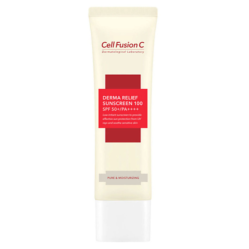 CELL FUSION C Крем солнцезащитный 100 SPF50+ PA++++ восстанавливающий Derma Relief Sunscreen 50 #1