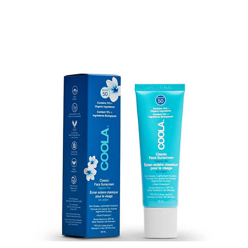 COOLA Солнцезащитный крем для лица без запаха Classic Face Suncreen Fragrance-Free SPF 50 50 #1