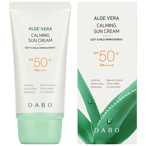 DABO Крем для лица солнцезащитный успокаивающий с алоэ вера SPF50+ PA+++ Aloe Vera Calming Sun Cream 70 #1