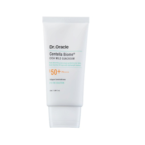 DR.ORACLE Легкий солнцезащитный крем с центеллой CentellaBiome Cica Mild Suncream SPF50+ PA++++ 50 #1