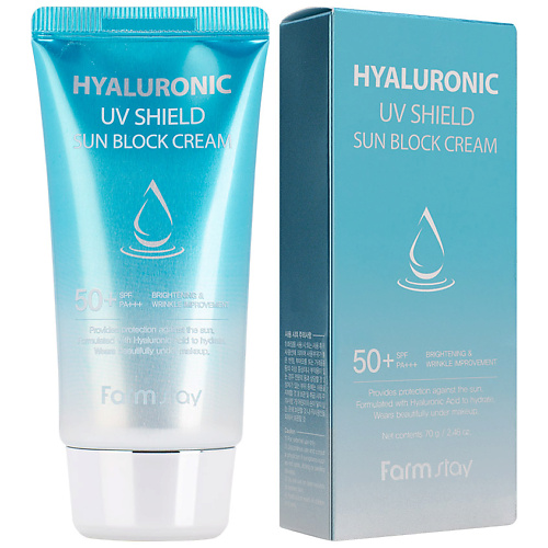 FARMSTAY Крем для лица Солнцезащитный с гиалуроновой кислотой SPF50+/PA+++ Hyaluronic UV Shield Sun Block Cream 70 #1