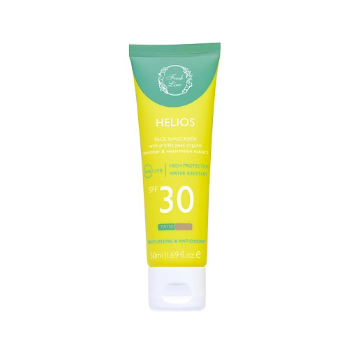 FRESH LINE Крем для лица солнцезащитный SPF 30 Helios Face Suncreen Tinted 50 #1