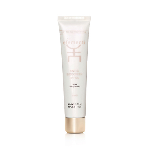 GLI ELEMENTI Крем солнцезащитный для лица придающий тон Tinted Sunscreen SPF 50+ PA+++ 40 #1