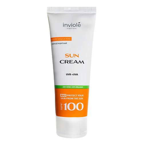 INVIOLE Солнцезащитный крем для лица и тела SPF 100, крем от загара 75 #1