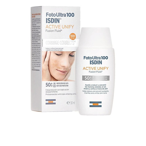 ISDIN Средство для защиты от солнца для лица Foto Ultra 100 Active Unify Spf 50+ 50 #1