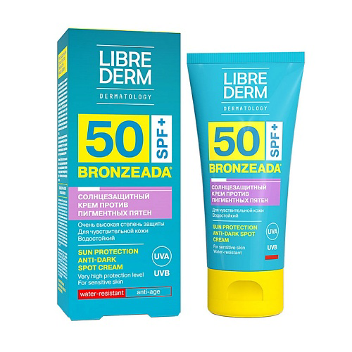 LIBREDERM Крем для лица и тела против пигментных пятен солнцезащитный Bronzeada SPF50 Sun Protection Anti - Dark Spot Cream 50 #1