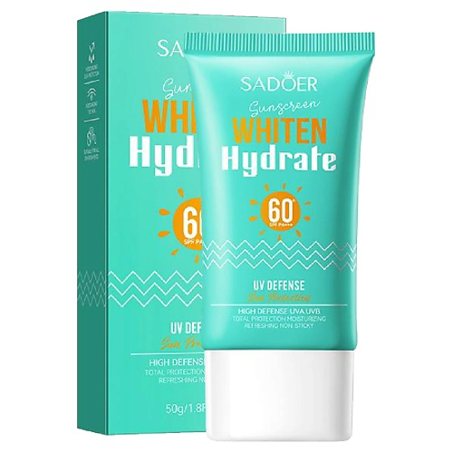 SADOER Крем солнцезащитный SPF60+ увлажняющий и осветляющий с витамином Е 50 #1