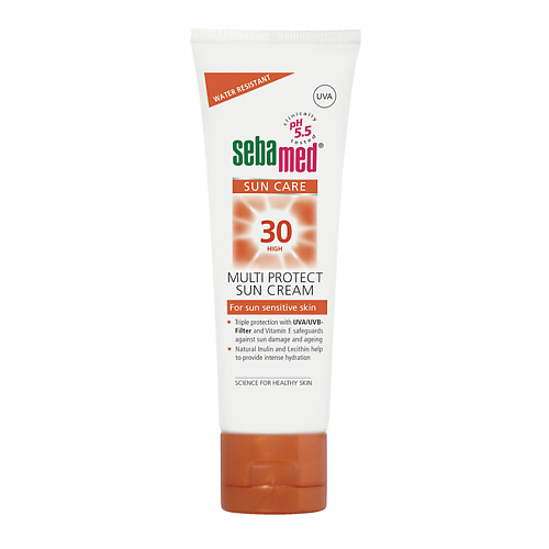 SEBAMED Крем солнцезащитный SPF 30 с витамином Е для чувствительной кожи Multi Protect Sun Cream 75 #1