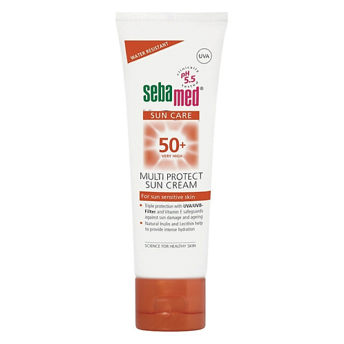 SEBAMED Крем солнцезащитный SPF 50+ с витамином Е для чувствительной кожи Multi Protect Sun Cream 75 #1