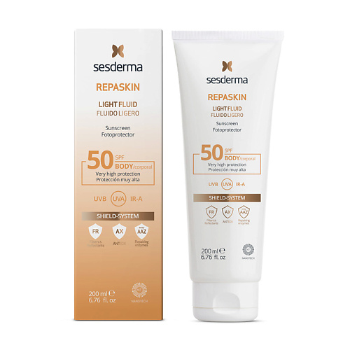 SESDERMA Солнцезащитный крем-гель SPF50 Repaskin Light Fluid 200 #1