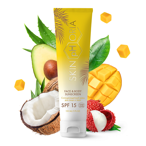 SKINPHORIA Солнцезащитный крем для лица и тела SPF15 Face & Body Sunscreen 150 #1