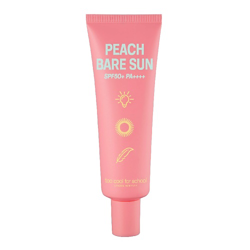 TOO COOL FOR SCHOOL Крем для лица солнцезащитный SPF50+ PA++++ Peach Bare 50 #1