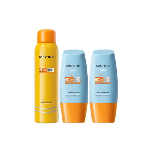 MISTINE Набор солнцезащитных средств Yellow Hat Sunscreen UV SPF50+ #1