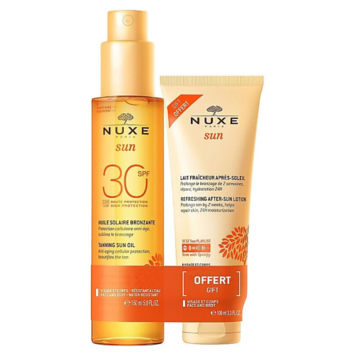 NUXE Набор Sun Care: Солнцезащитный спрей SPF30 + Лосьон после загара #1