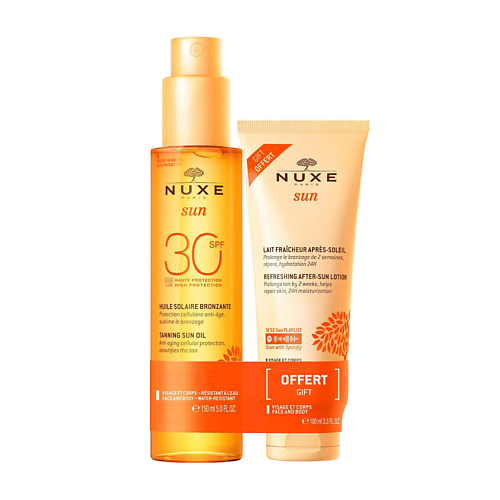 NUXE Набор Sun Tanning Oil SPF 30 & After-Sun Lotion #1