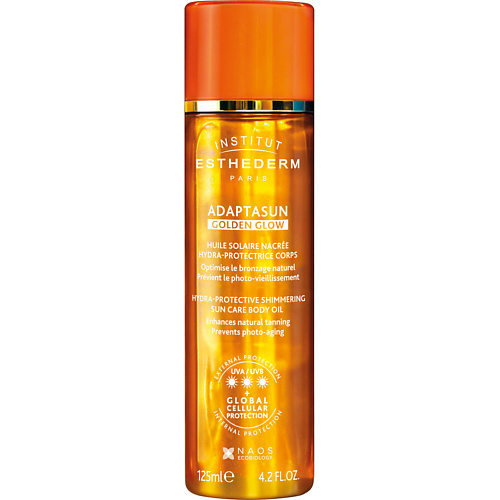 INSTITUT ESTHEDERM Адаптасан солнцезащитное масло с шиммером GOLDEN GLOW 3 125 #1