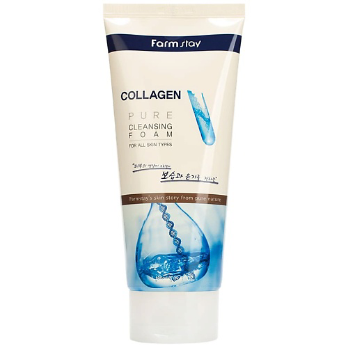 FARMSTAY Пенка очищающая для лица с коллагеном Collagen Pure Cleansing Foam 180 #1