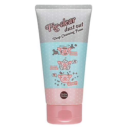 HOLIKA HOLIKA Глубоко очищающая пенка для лица Pig-clear dust out Deep Cleansing Foam 150 #1