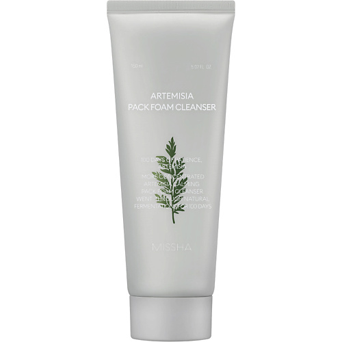 MISSHA Успокаивающая пенка-маска для умывания с экстрактом полыни Artemisia Calming Pack Foam Cleanser 150 #1