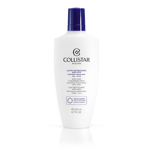 COLLISTAR Очищающее молочко против старения для кожи лица и контура глаз Anti-Age Cleansing Milk 200 #1