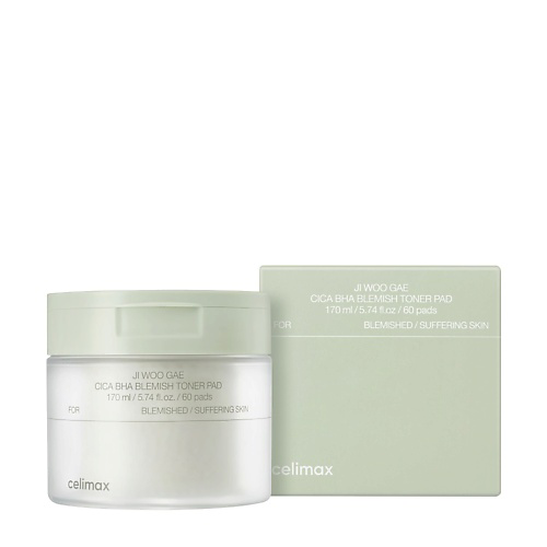 CELIMAX Пэды Ji Woo Gae Cica BHA Blemish Toner Pad #1