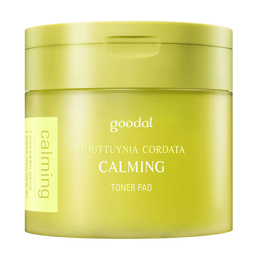 GOODAL Диски для лица очищающие с экстрактом гуттуинии Houttuynia Cordata Calming Toner Pad #1